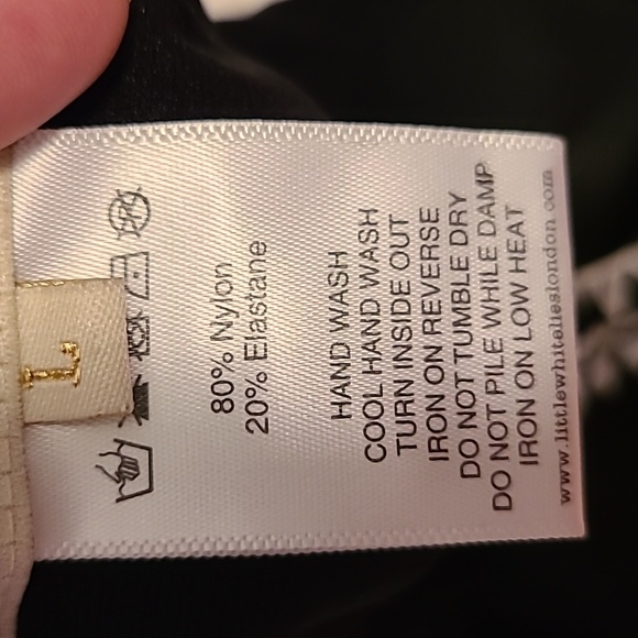 Little White Lies one piece bathing suit size Large black - Picture 5 of 6